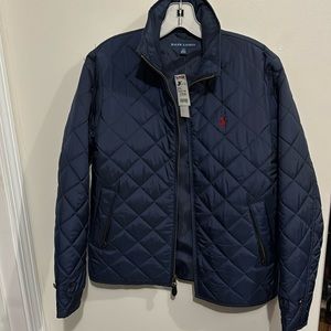 Ralph Lauren Blue Label Navy Quilted Jacket, Size M